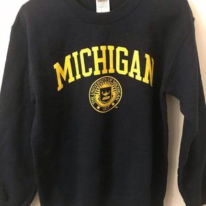 Michigan University Crew Neck Sweatshirt- Size S